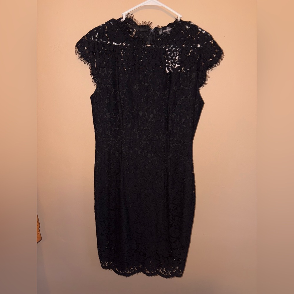 Size Large black lace dress new with tags